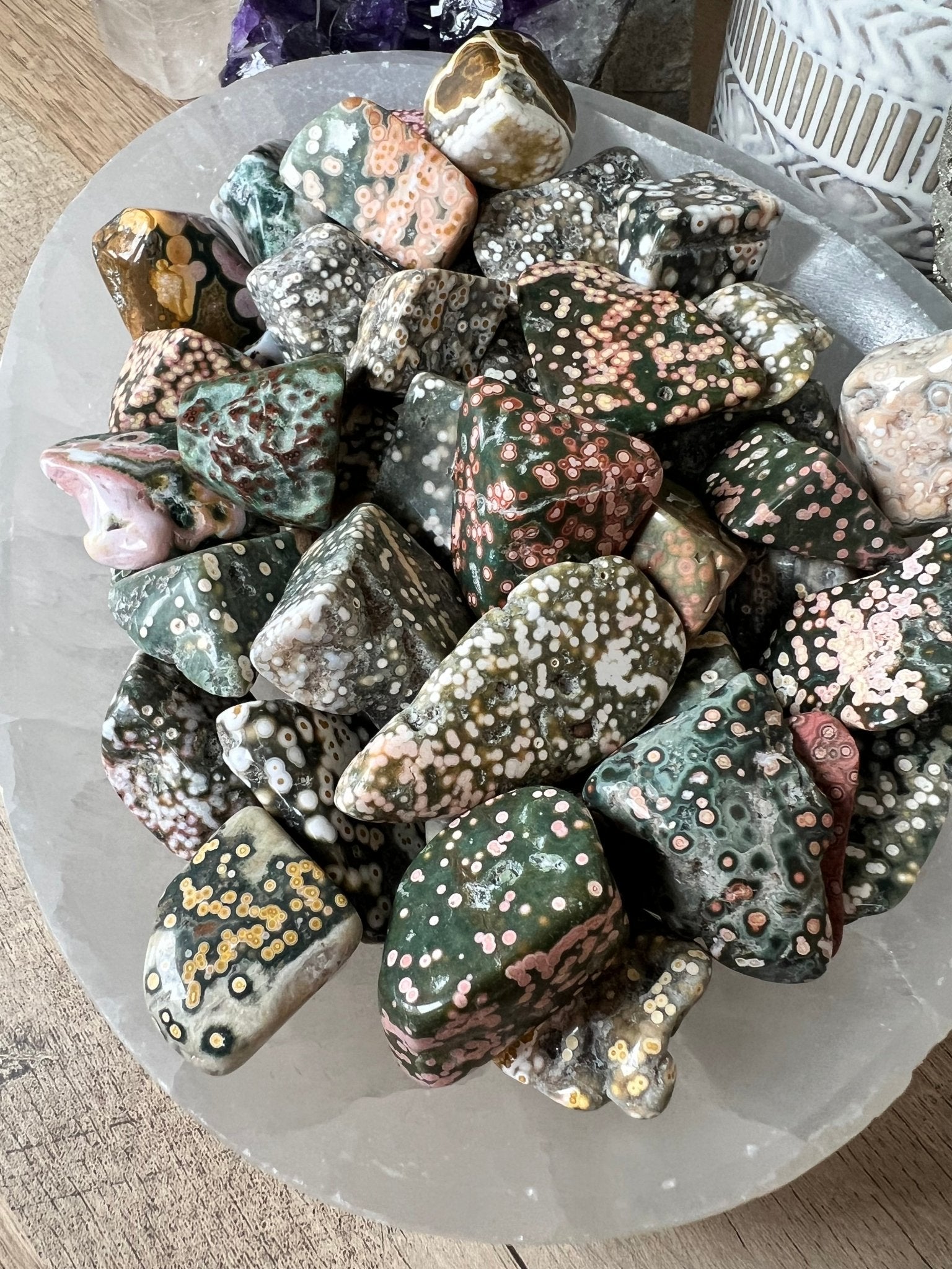 Ocean Jasper Tumble - Purple Door Alchemy