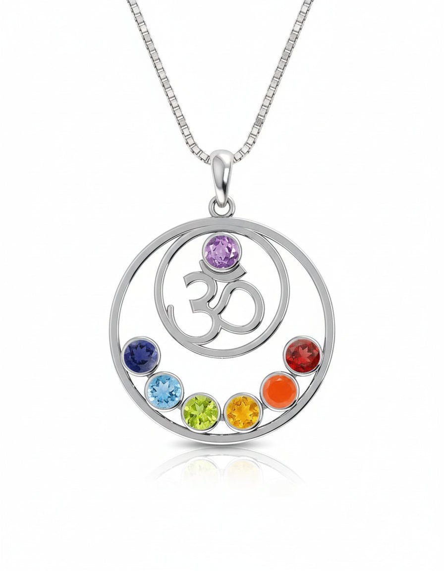 Om Chakra Necklace - Purple Door Alchemy
