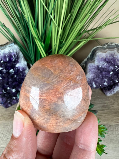Peach Moonstone Freeform 1.8 inch - Purple Door Alchemy