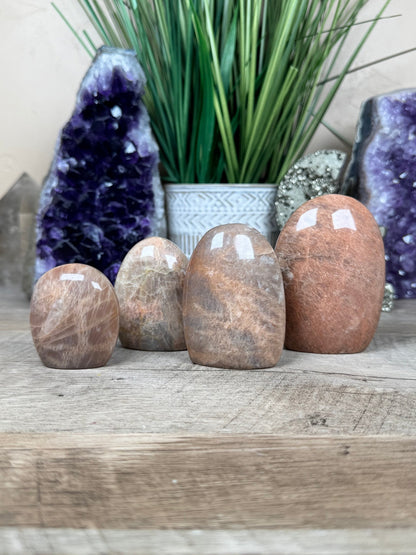 Peach Moonstone Freeform - Purple Door Alchemy
