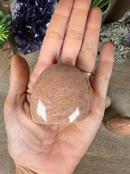 Peach Moonstone Freeform - Purple Door Alchemy