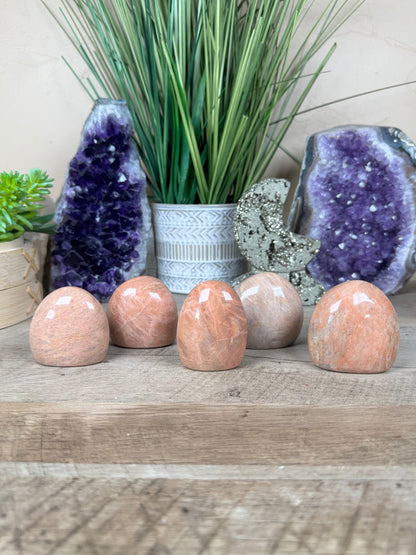 Peach Moonstone Freeform - Purple Door Alchemy