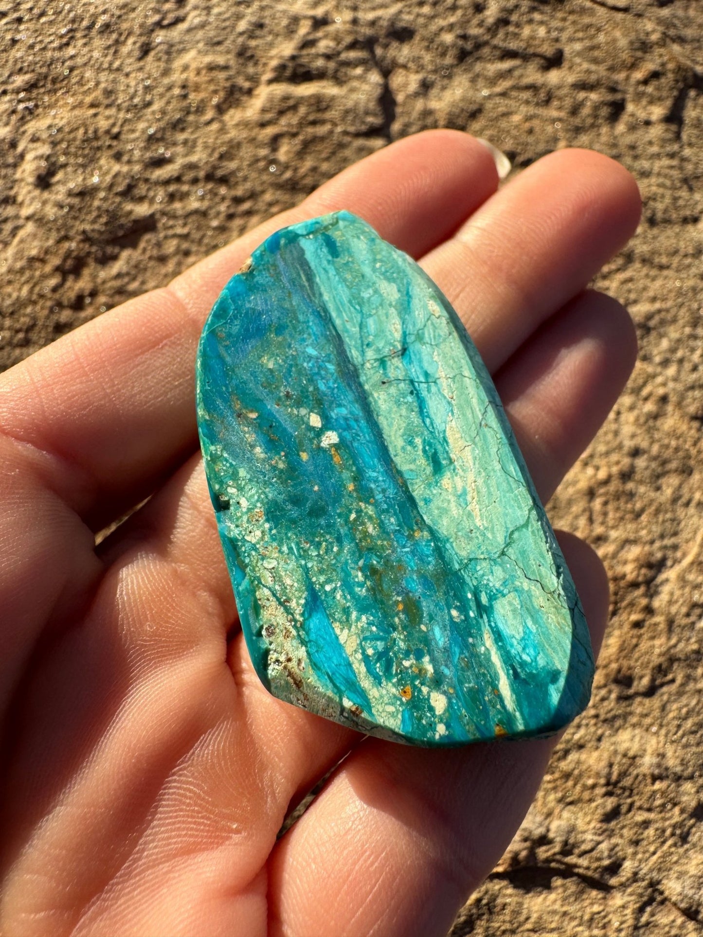 Peruvian Blue Opalina Slab 22g - Purple Door Alchemy