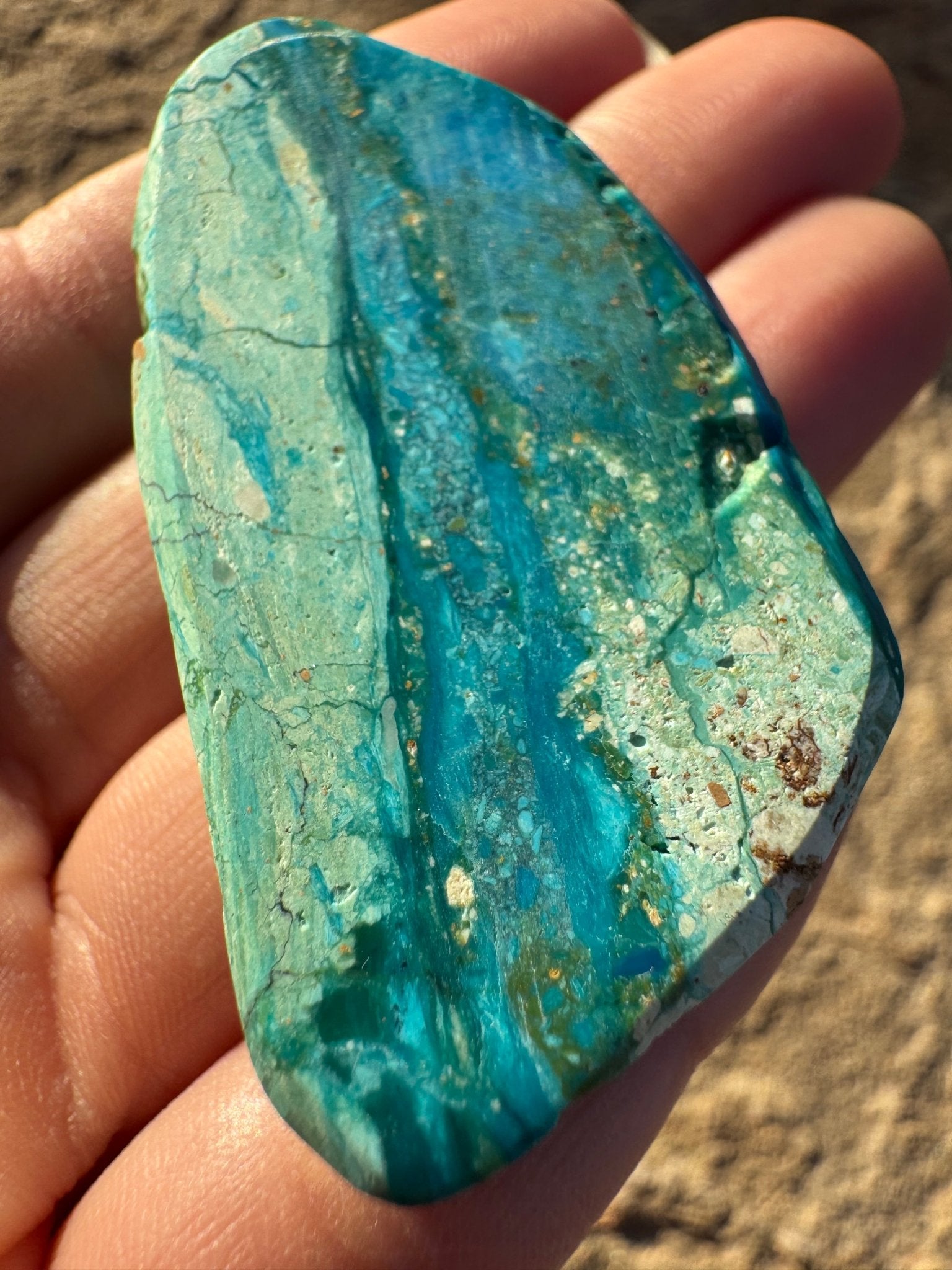 Peruvian Blue Opalina Slab 22g - Purple Door Alchemy