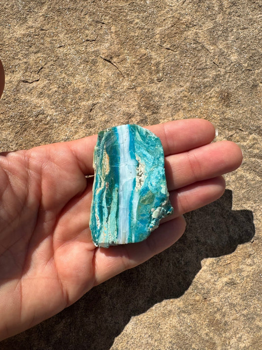 Peruvian Blue Opalina Slab 24g - Purple Door Alchemy