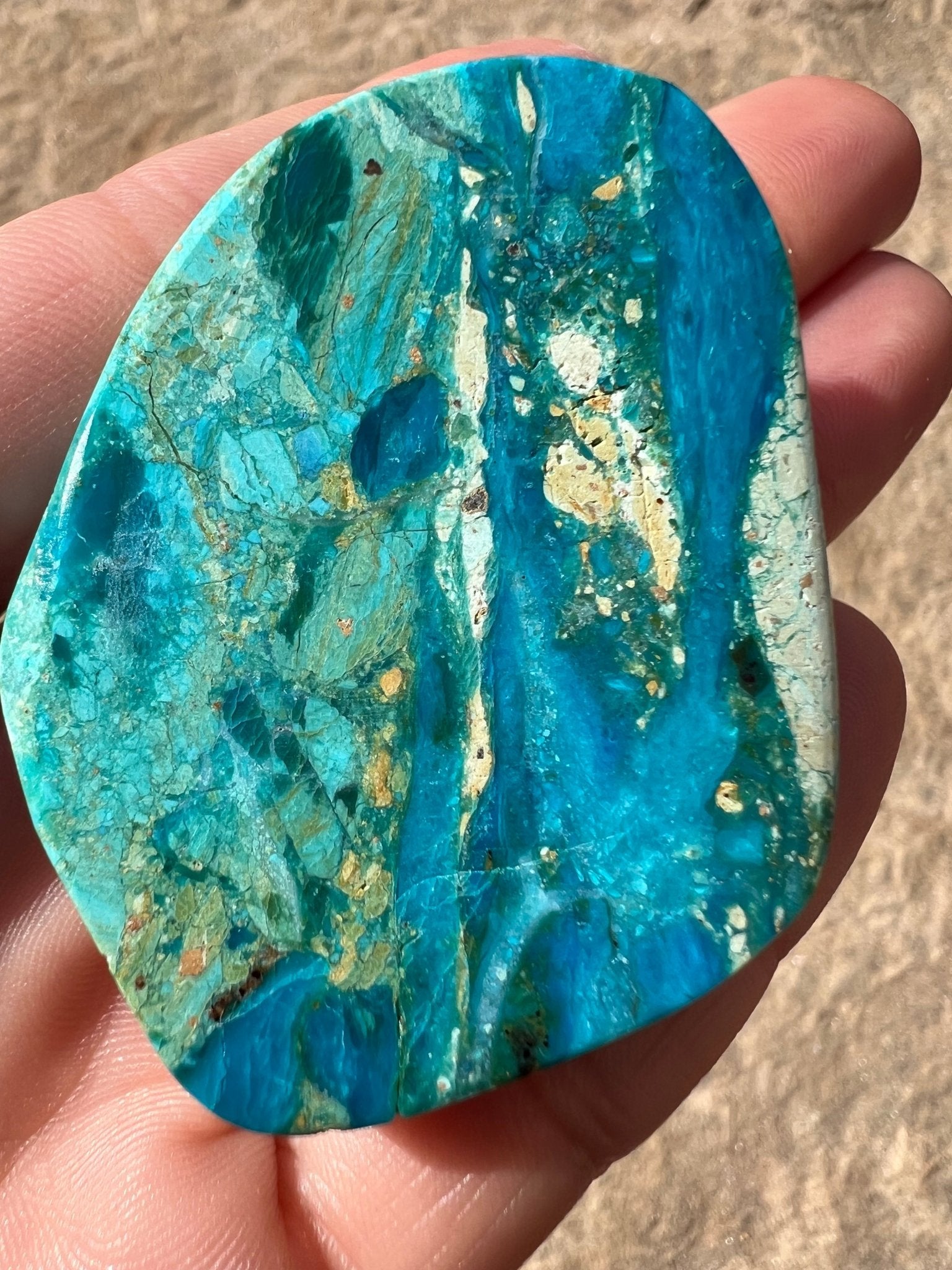 Peruvian Blue Opalina Slab 30g - Purple Door Alchemy