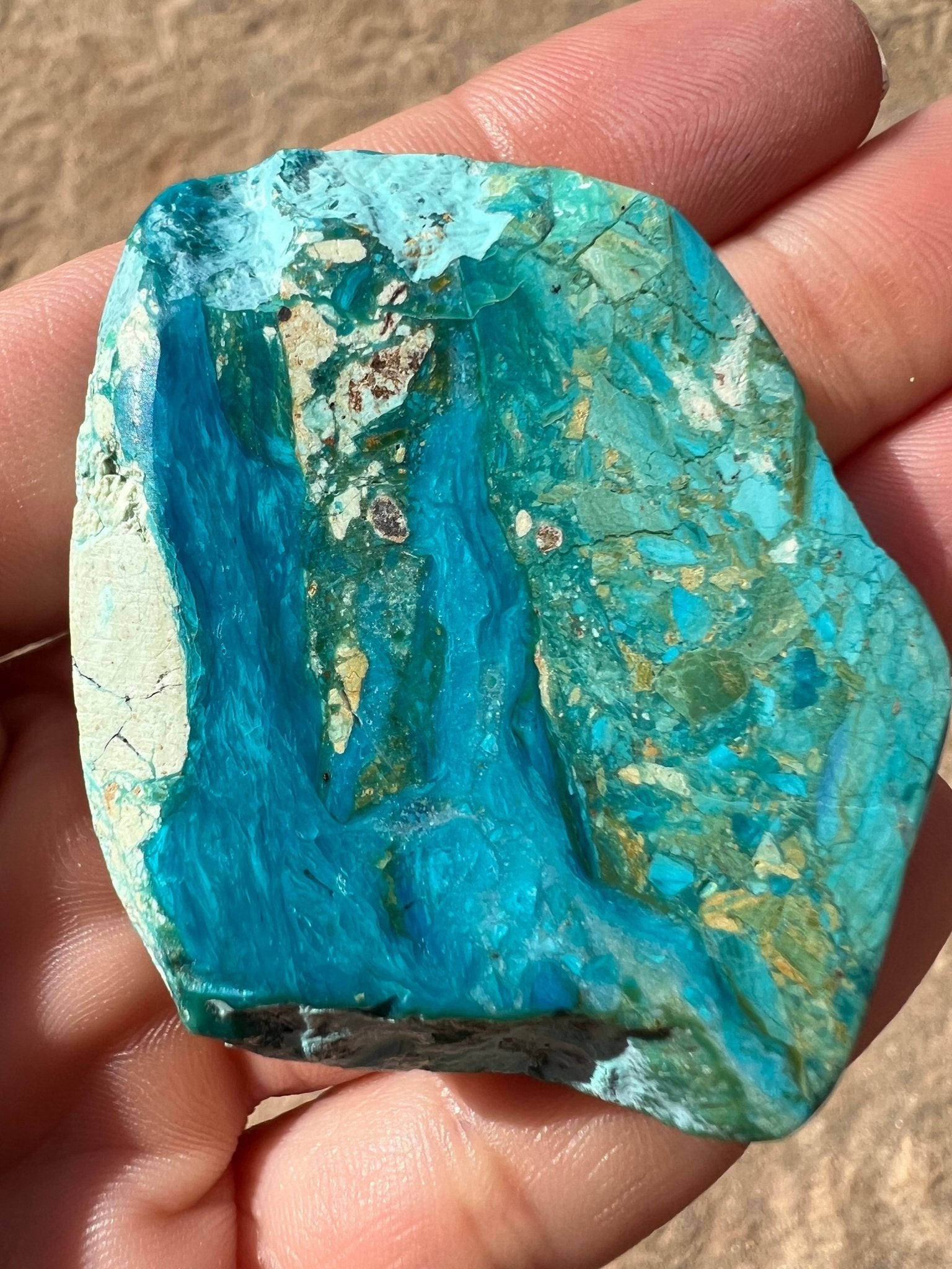 Peruvian Blue Opalina Slab 30g - Purple Door Alchemy