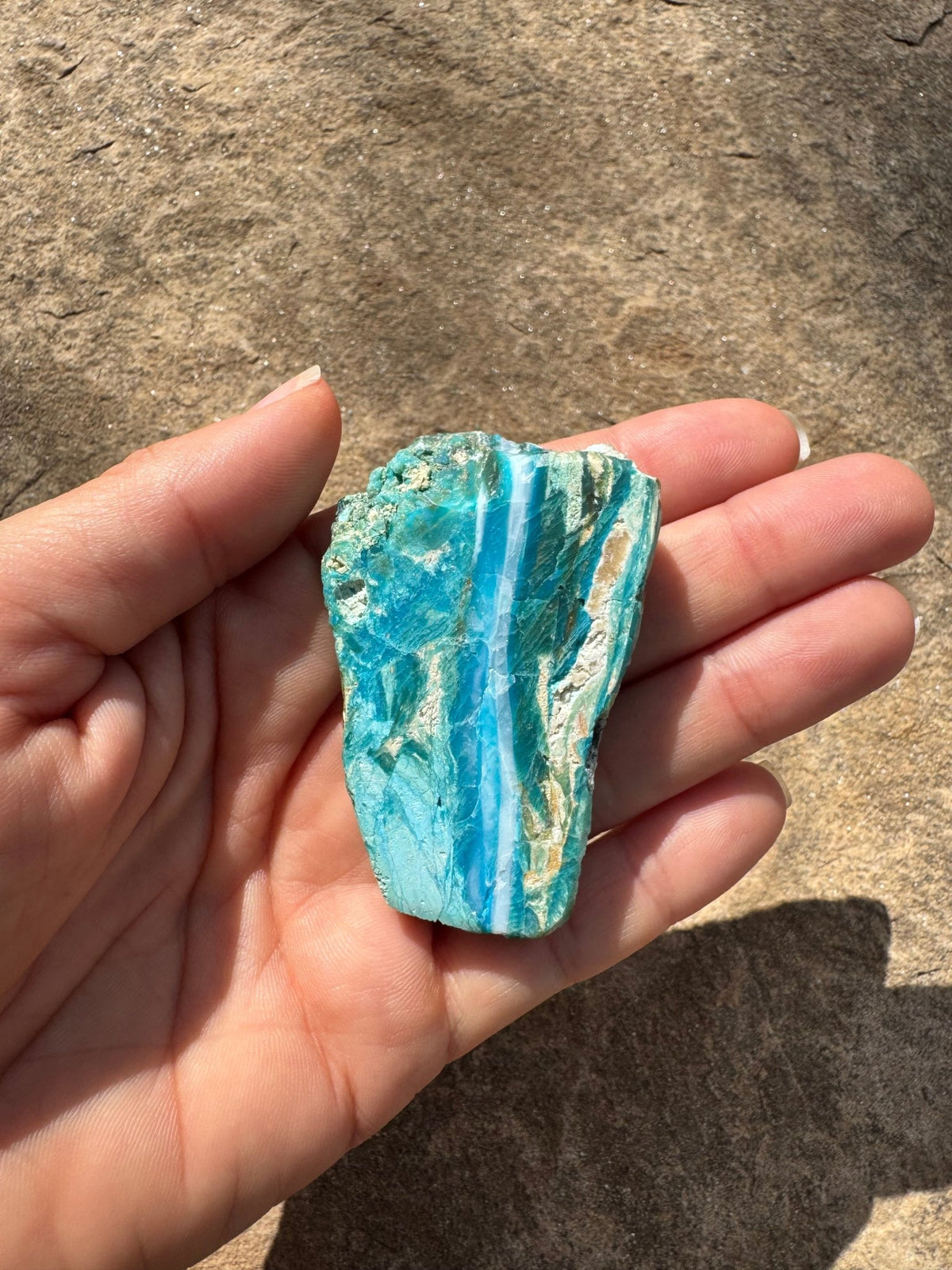 Peruvian Blue Opalina Slab 31g - Purple Door Alchemy