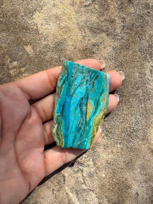 Peruvian Blue Opalina Slab 42g - Purple Door Alchemy