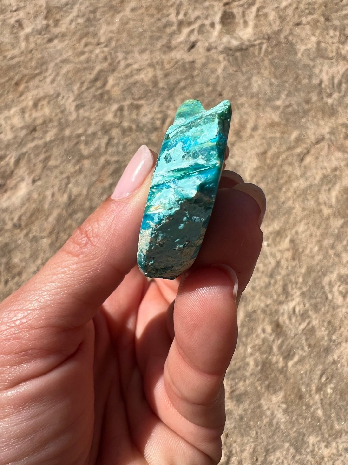 Peruvian Blue Opalina Slab 43g - Purple Door Alchemy