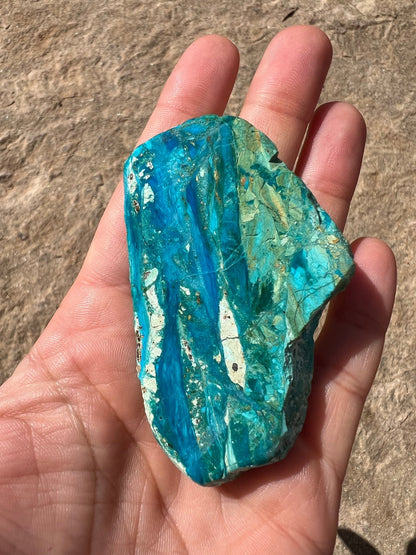 Peruvian Blue Opalina Slab 43g - Purple Door Alchemy