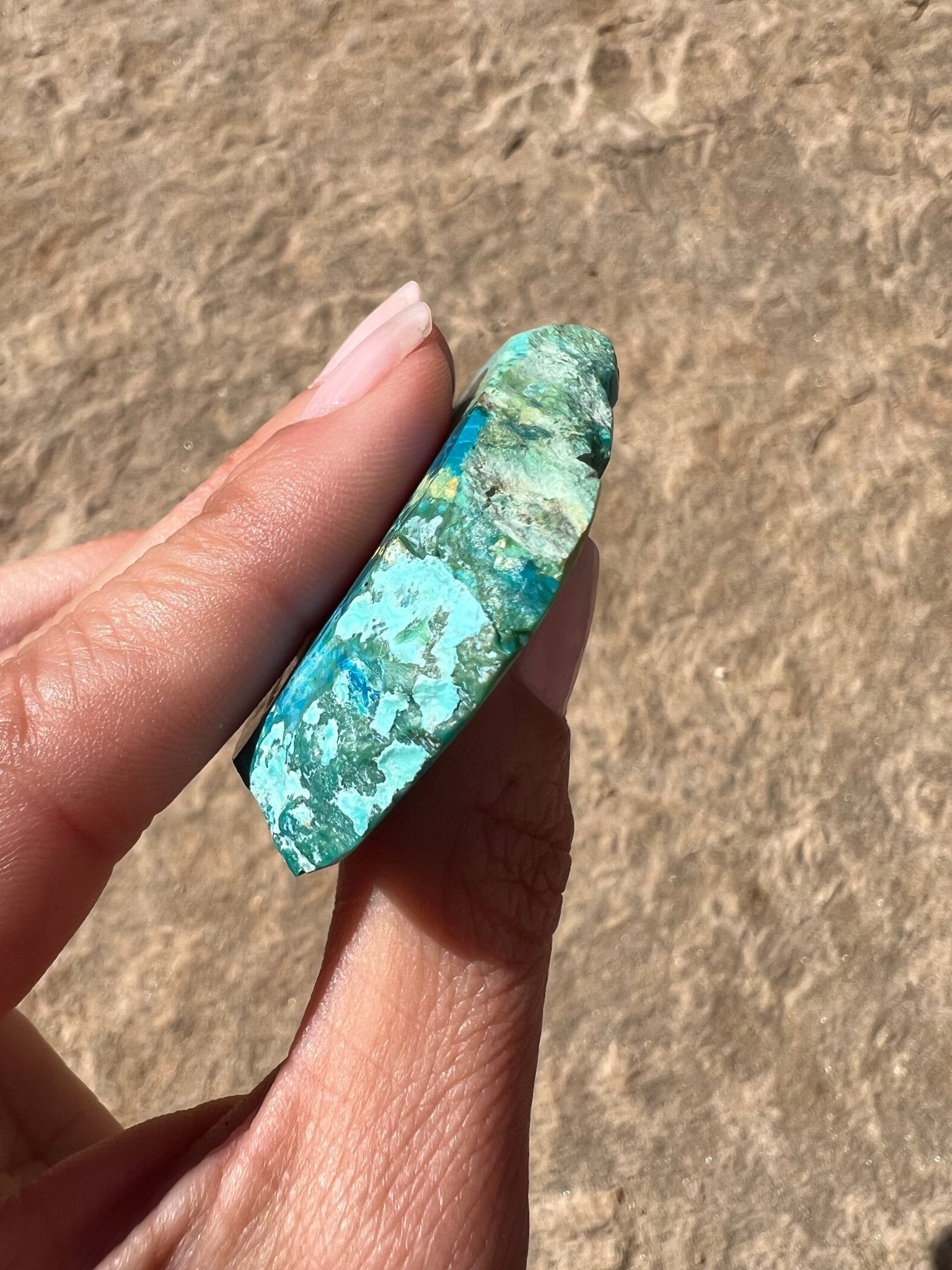 Peruvian Blue Opalina Slab 43g - Purple Door Alchemy