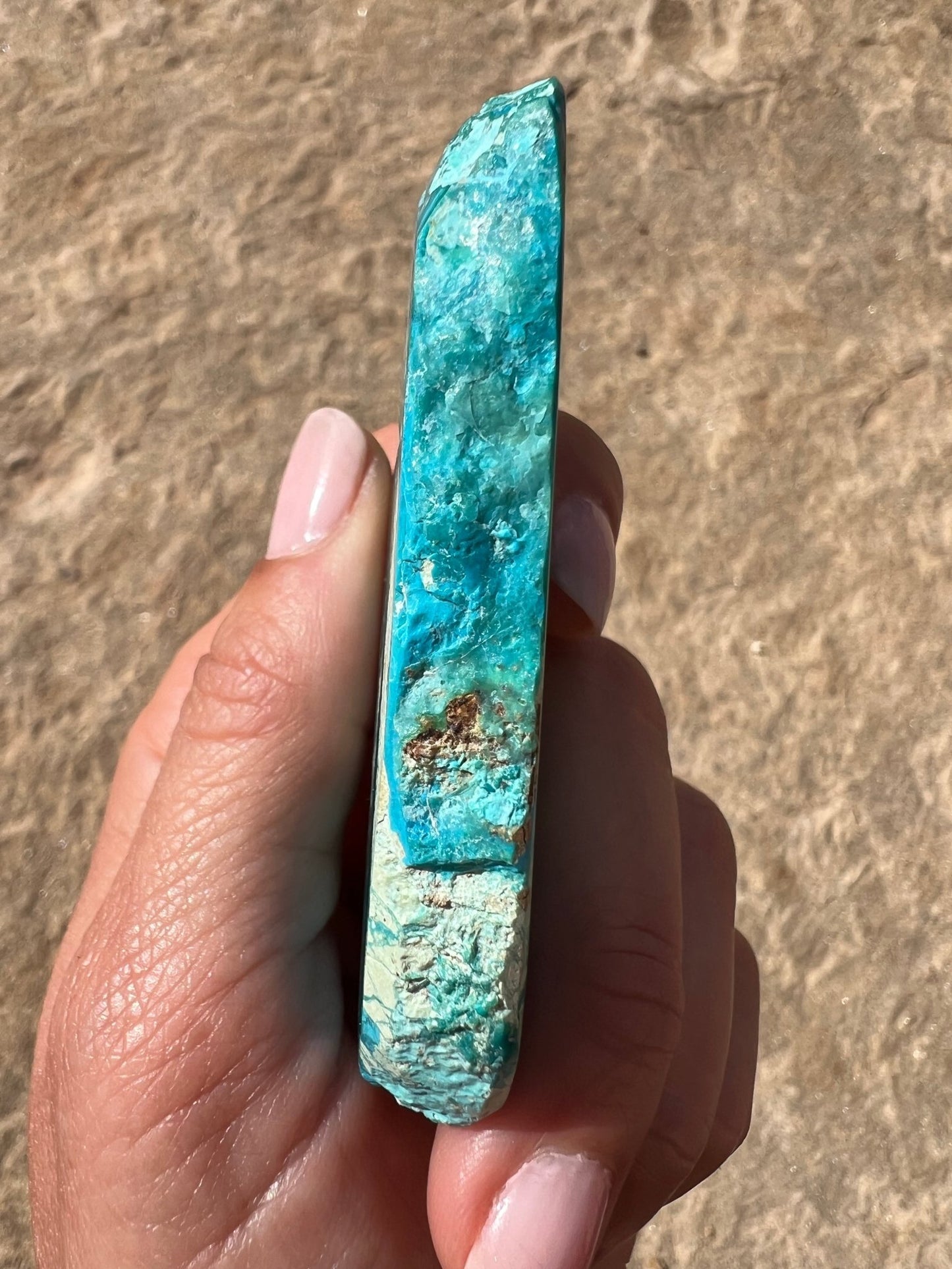 Peruvian Blue Opalina Slab 43g - Purple Door Alchemy