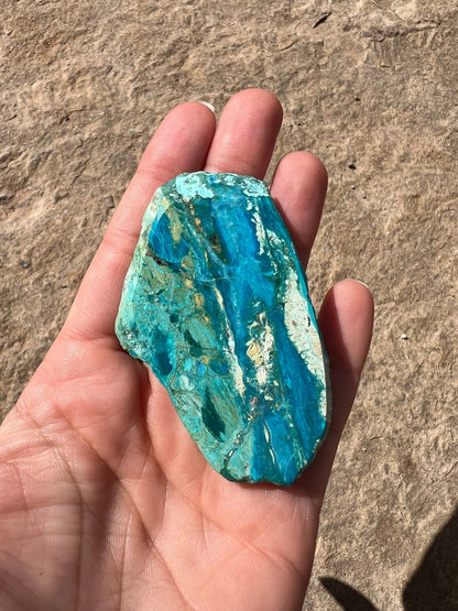 Peruvian Blue Opalina Slab 43g - Purple Door Alchemy