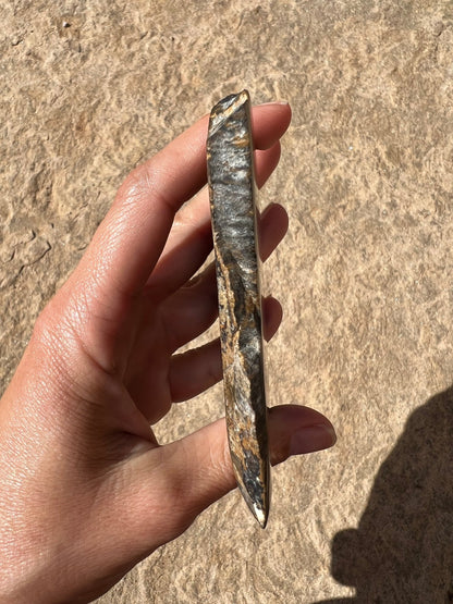 Peruvian Stromatolite Slab 129g - Purple Door Alchemy