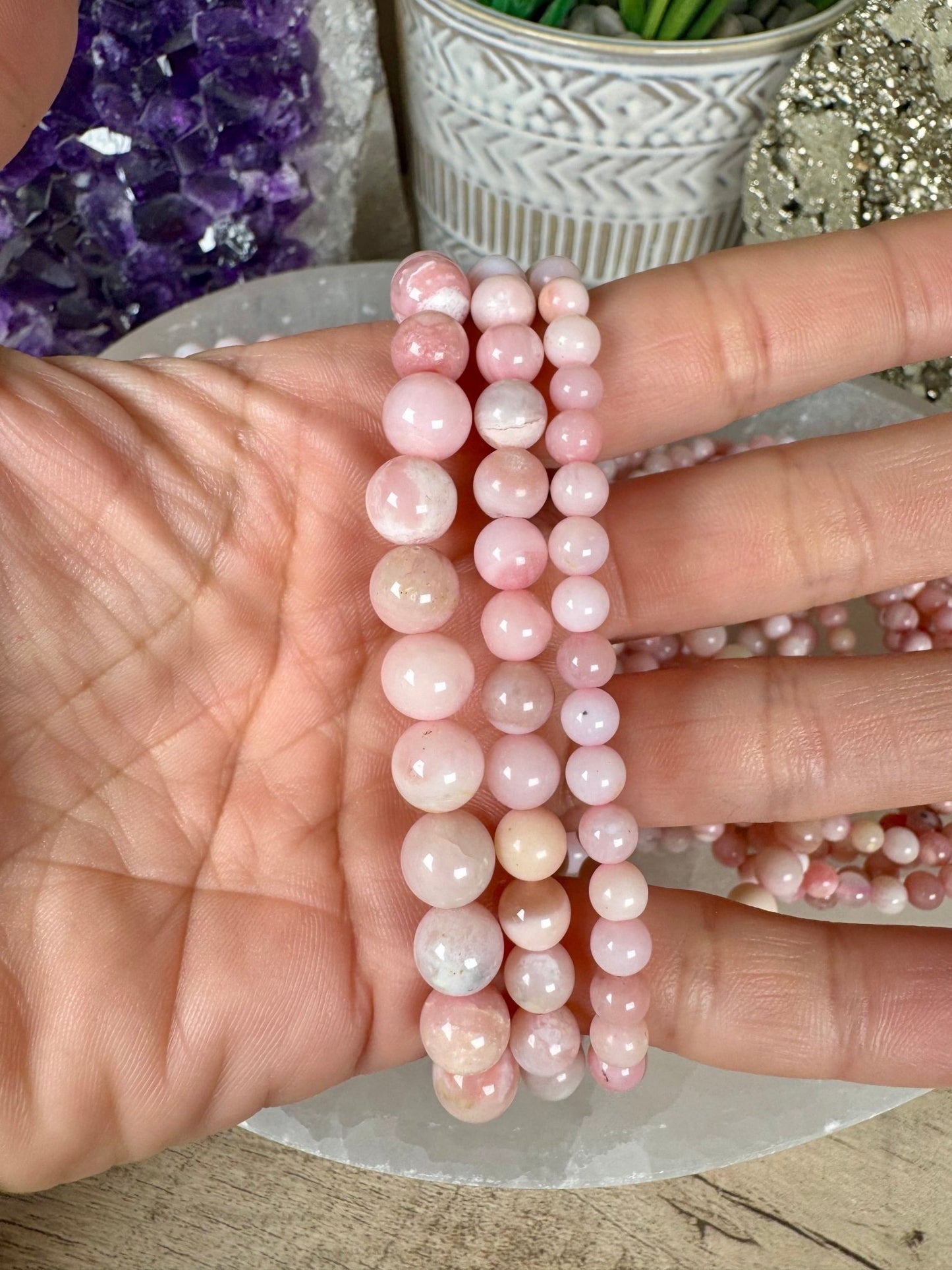 Pink Opal Bracelet - Purple Door Alchemy