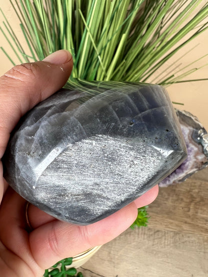 Polished Blue Labradorite Flame 5.7in - Purple Door Alchemy