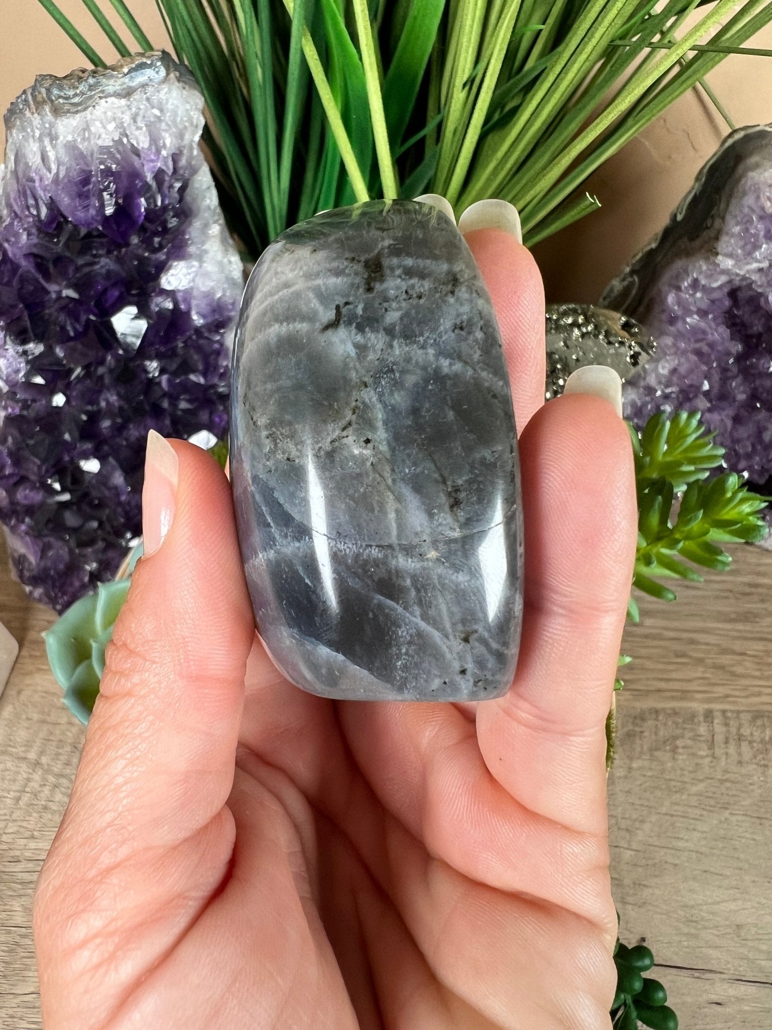 Polished Blue Labradorite Freeform 173g - Purple Door Alchemy
