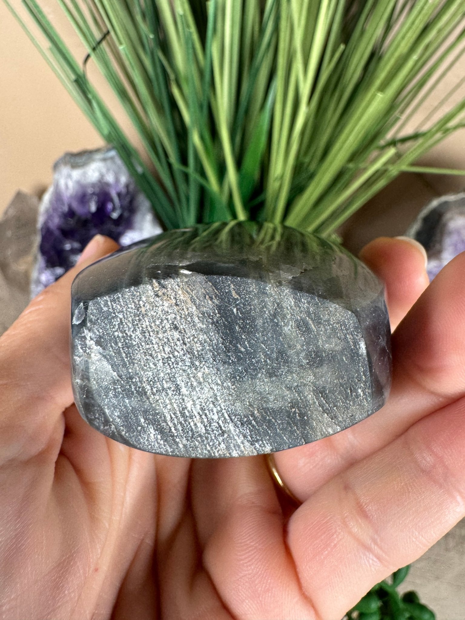 Polished Fire Labradorite Flame 4.2in - Purple Door Alchemy