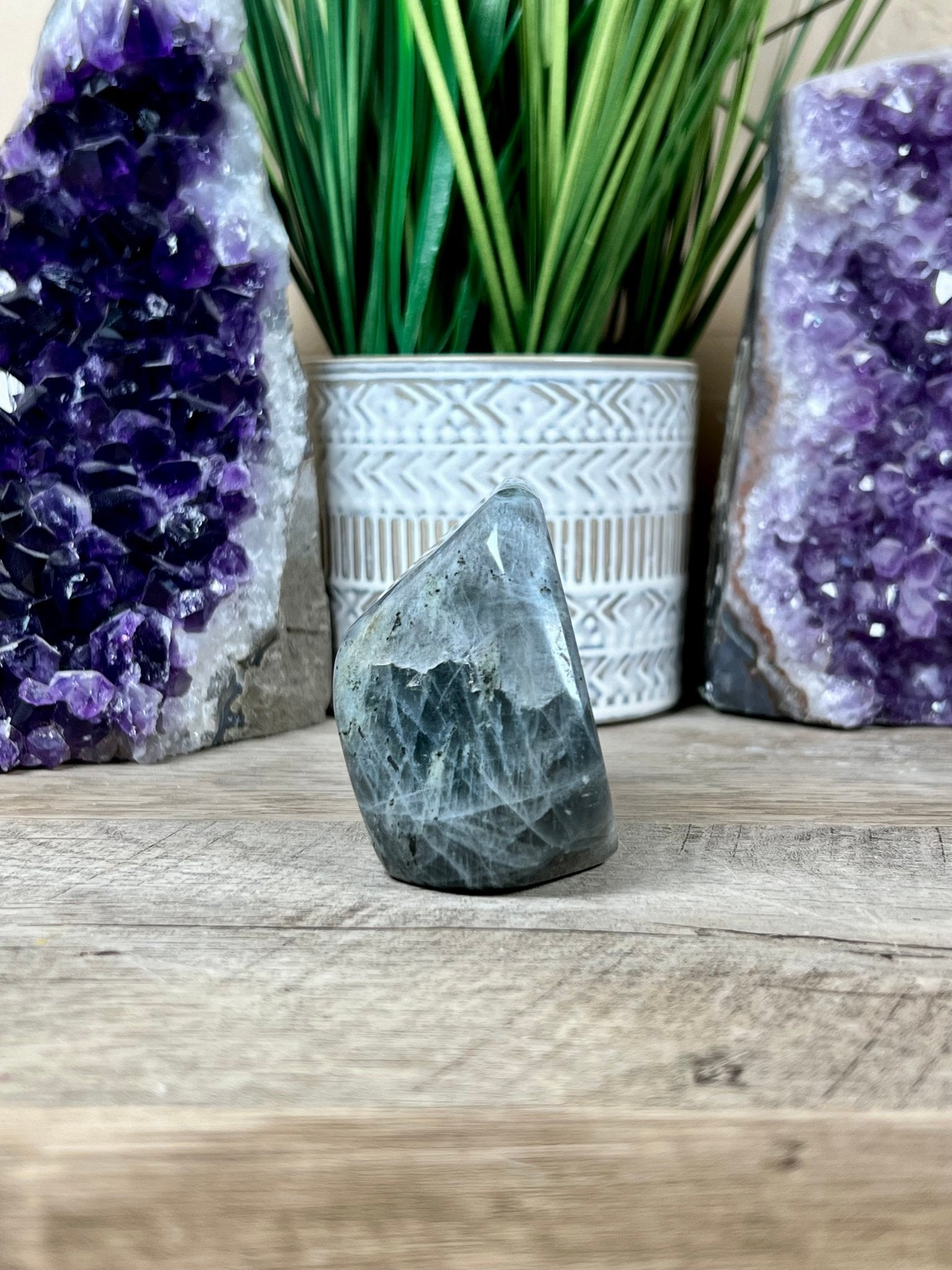 Polished Sunset Labradorite Freeform 373g - Purple Door Alchemy