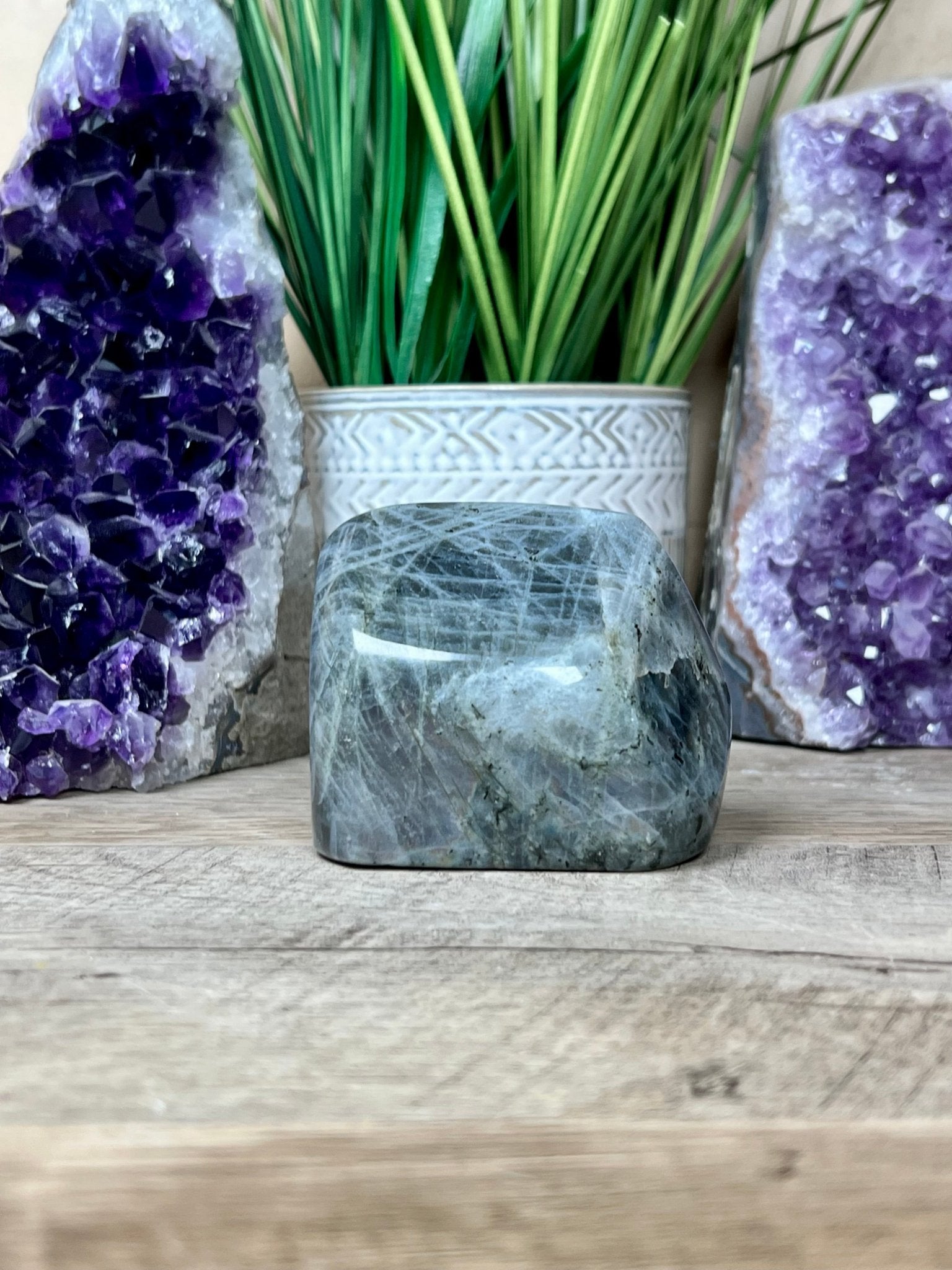 Polished Sunset Labradorite Freeform 373g - Purple Door Alchemy