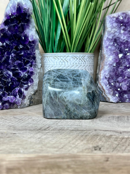 Polished Sunset Labradorite Freeform 373g - Purple Door Alchemy