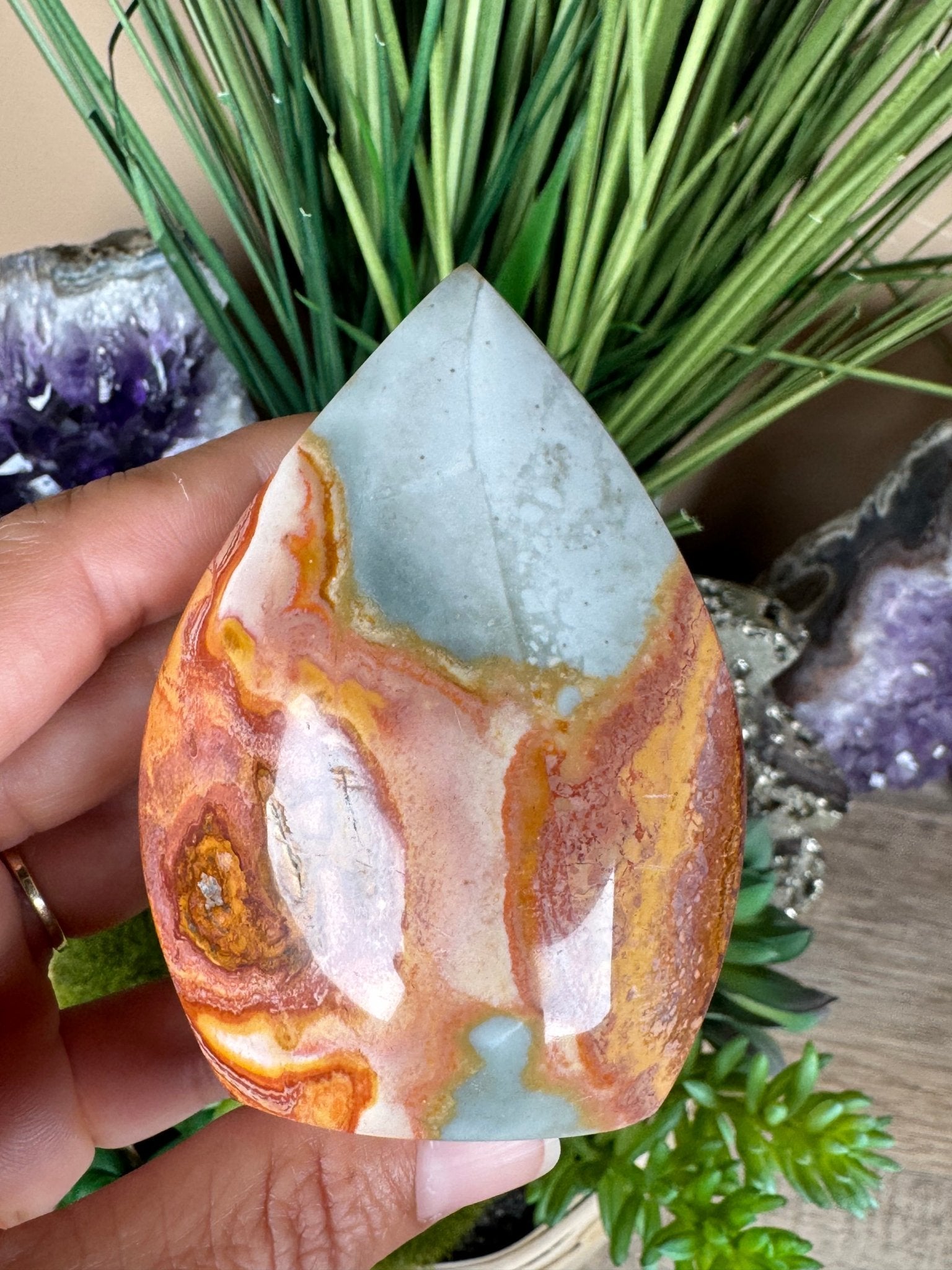 Polychrome Desert Jasper Flame 3.1in - Purple Door Alchemy