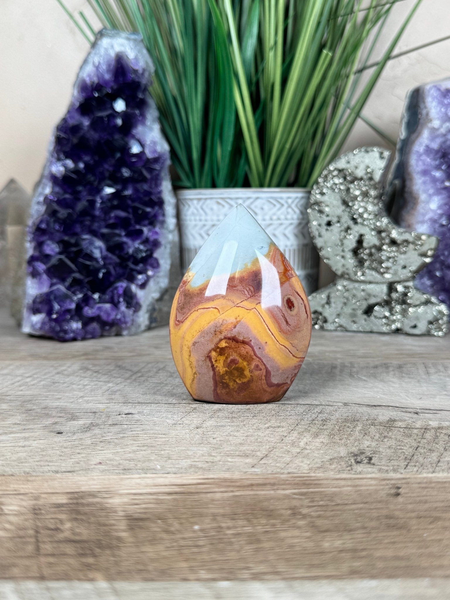 Polychrome Desert Jasper Flame 3.1in - Purple Door Alchemy