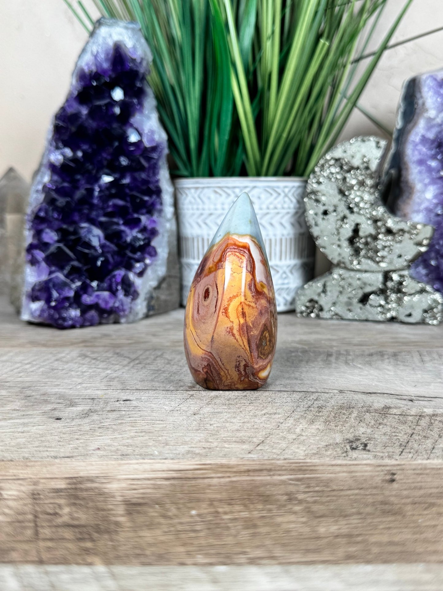 Polychrome Desert Jasper Flame 3.1in - Purple Door Alchemy