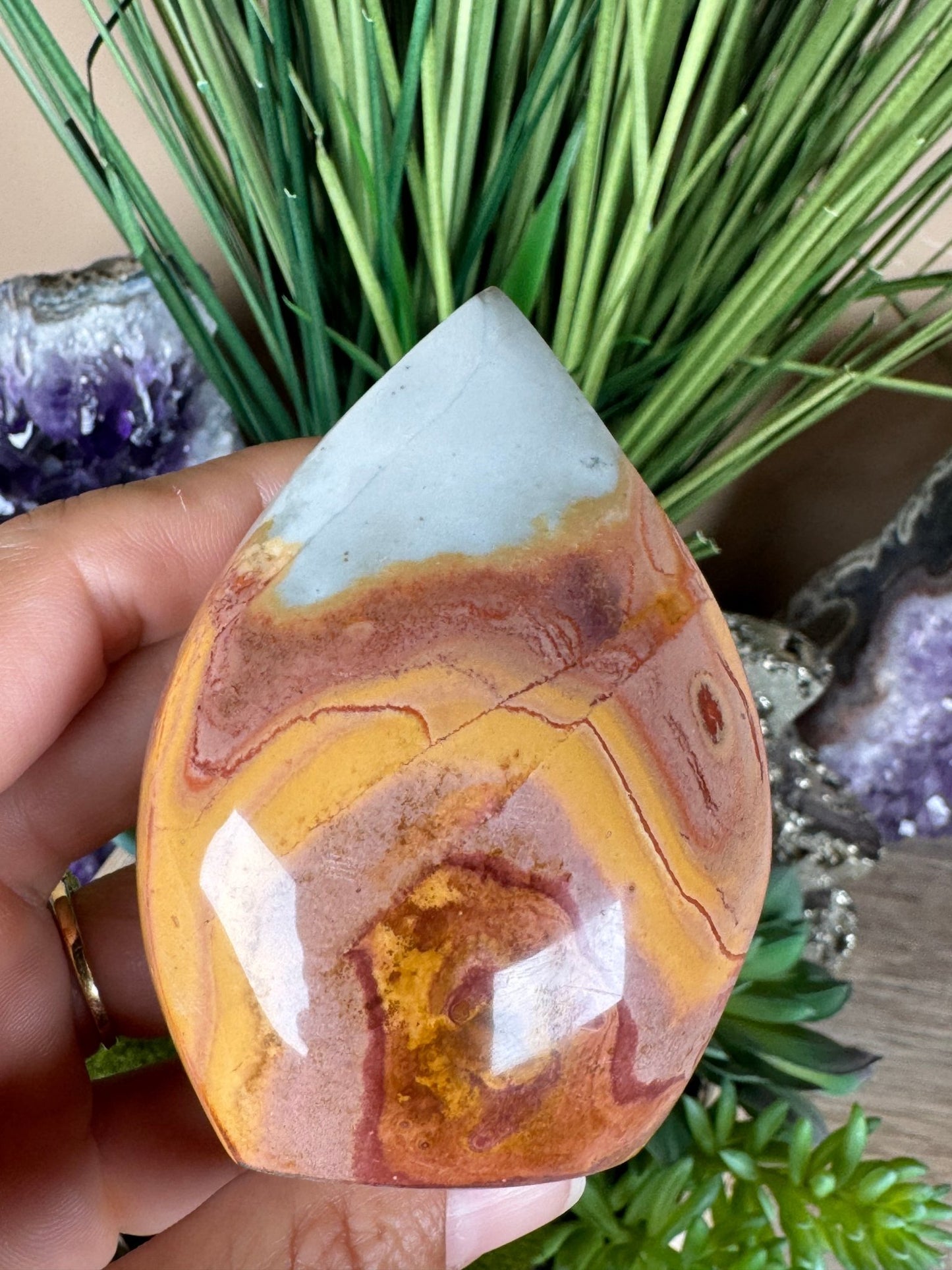 Polychrome Desert Jasper Flame 3.1in - Purple Door Alchemy