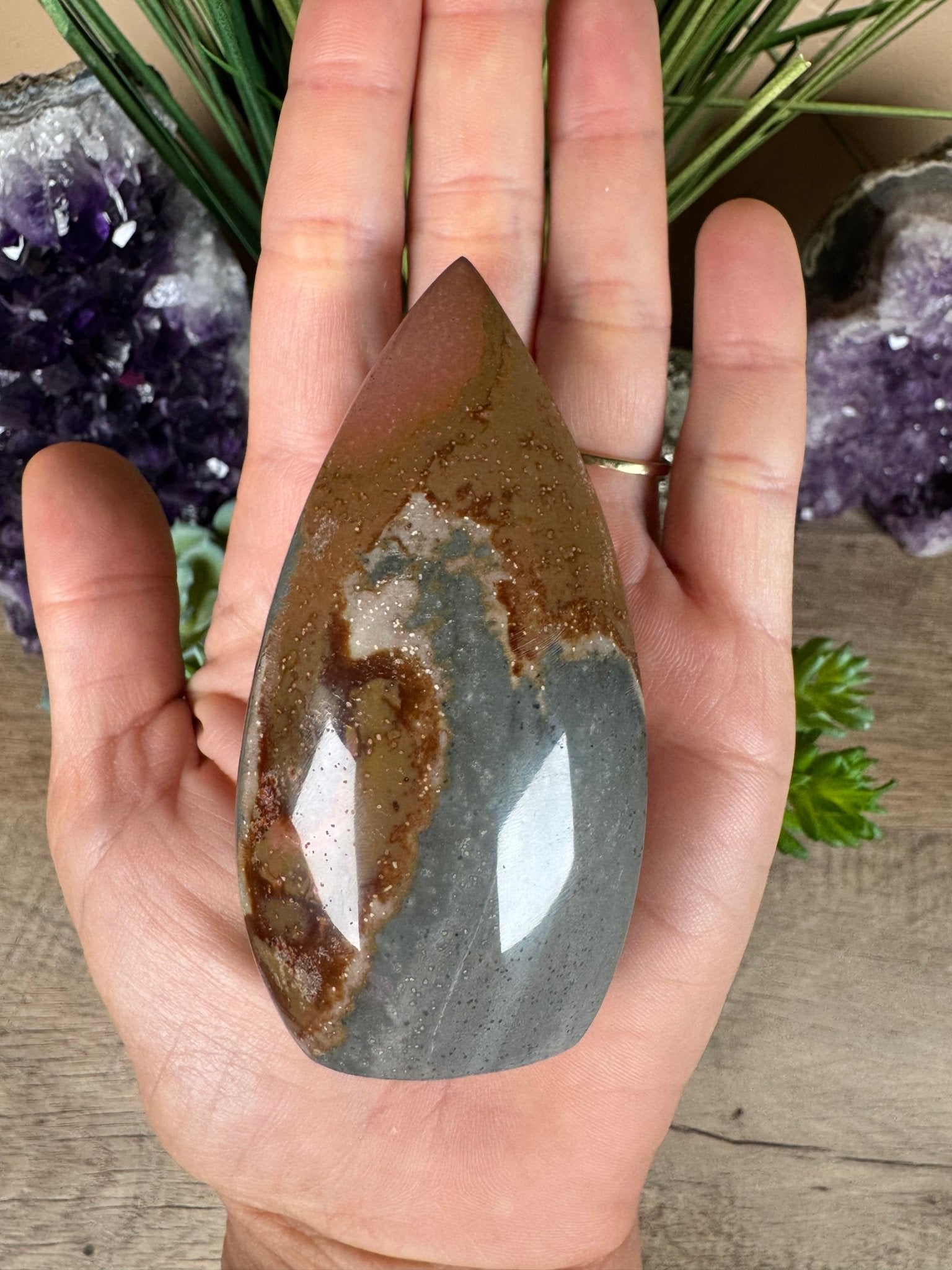 Polychrome Desert Jasper Flame 3.3in - Purple Door Alchemy