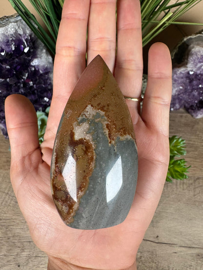 Polychrome Desert Jasper Flame 3.3in - Purple Door Alchemy