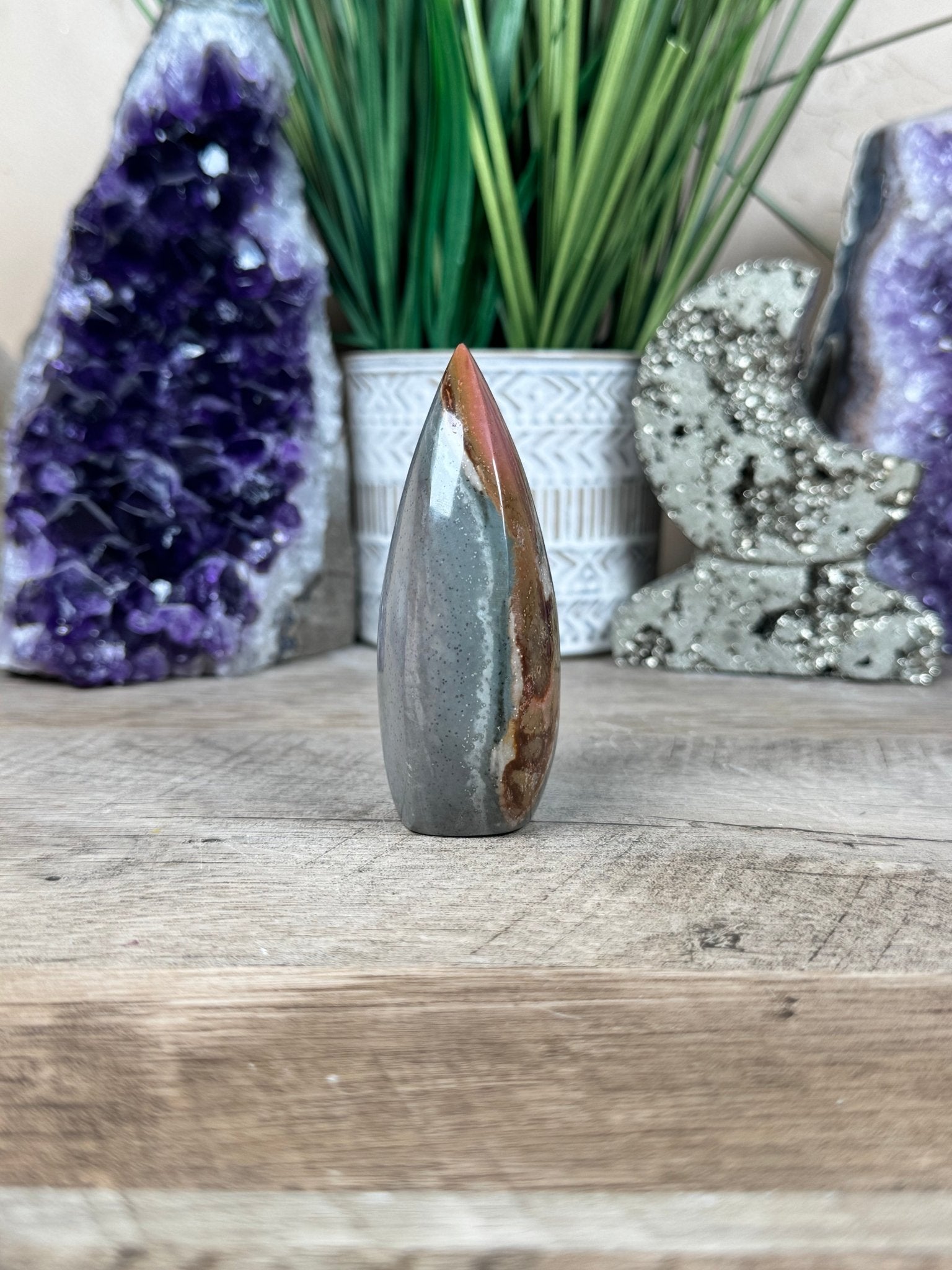Polychrome Desert Jasper Flame 3.3in - Purple Door Alchemy