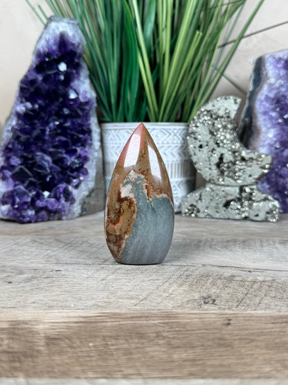 Polychrome Desert Jasper Flame 3.3in - Purple Door Alchemy