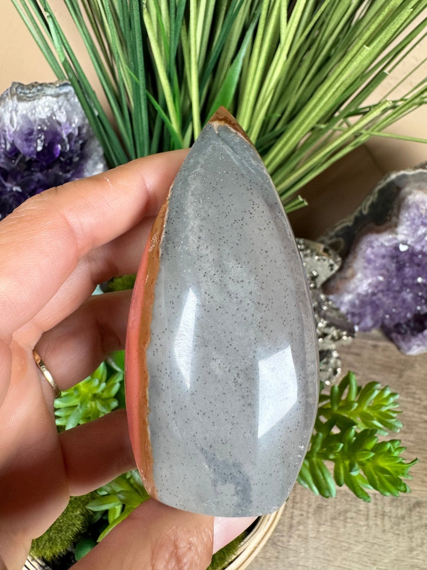 Polychrome Desert Jasper Flame 3.3in - Purple Door Alchemy