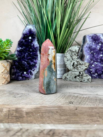 Polychrome Desert Jasper Point 115mm/4.5in - Purple Door Alchemy