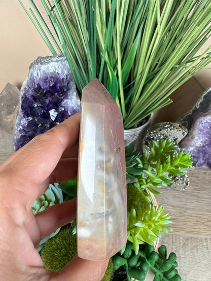 Polychrome Desert Jasper Point 95mm, 3.74in - Purple Door Alchemy