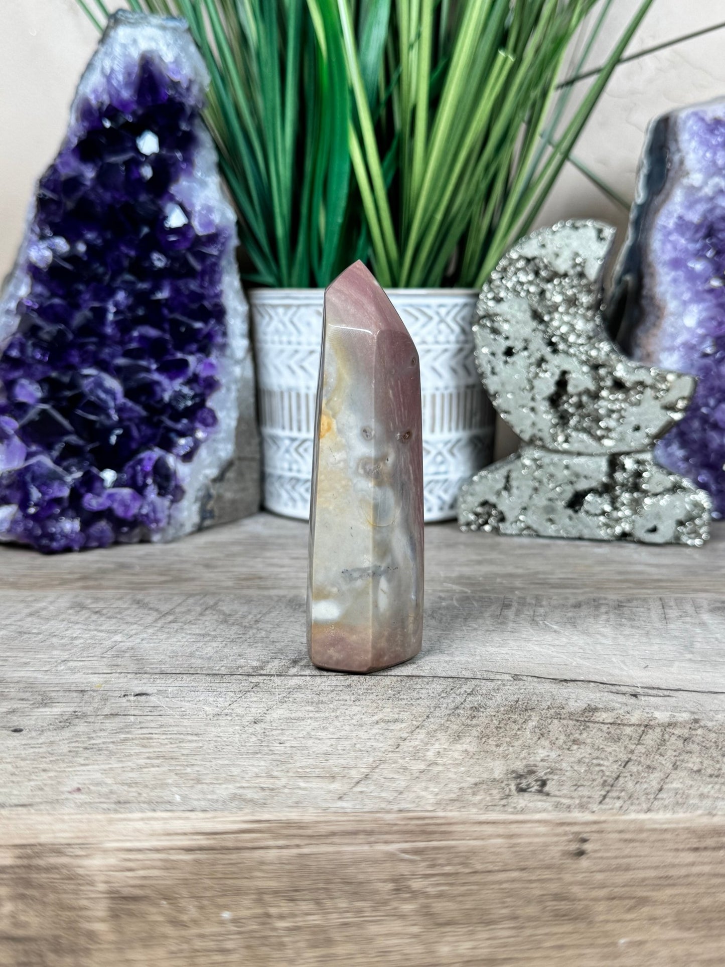 Polychrome Desert Jasper Point 95mm, 3.74in - Purple Door Alchemy