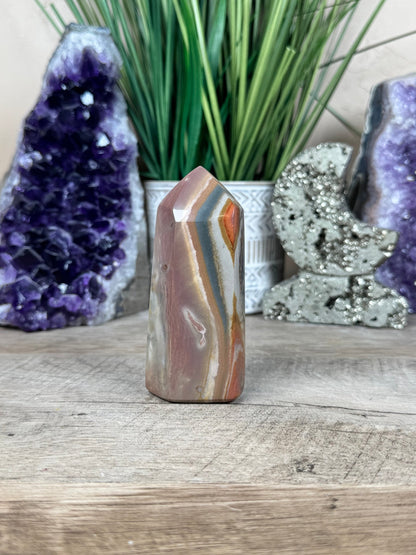 Polychrome Desert Jasper Point 95mm, 3.74in - Purple Door Alchemy