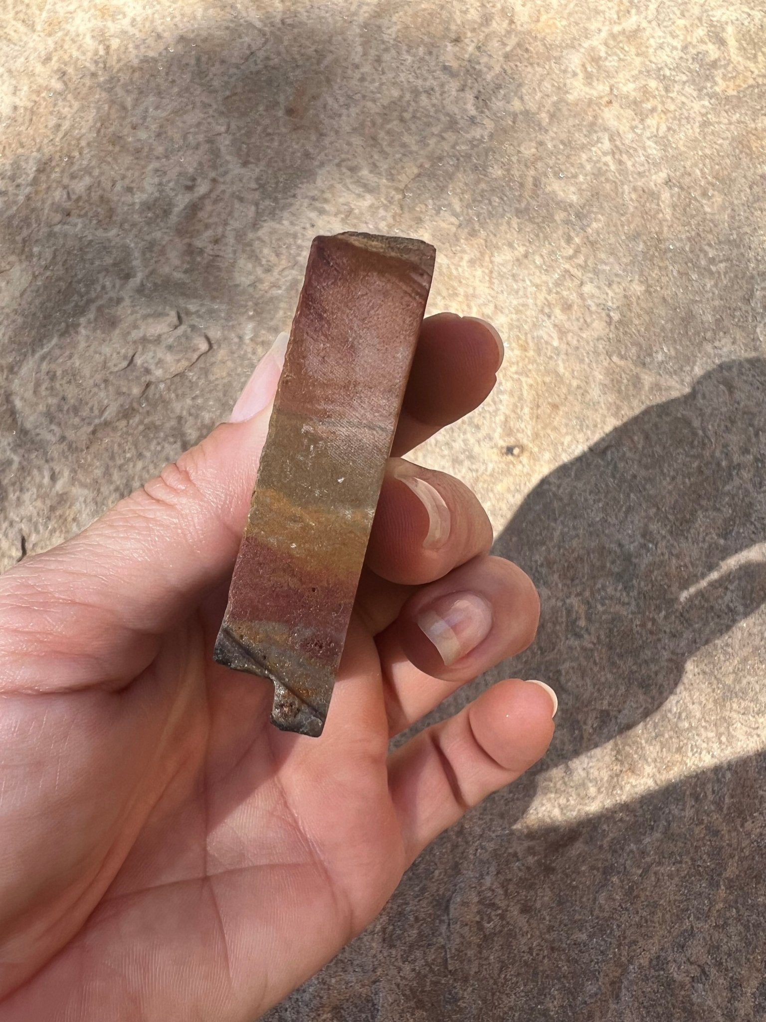 Polychrome Desert Jasper Polished Slab 82g - Purple Door Alchemy