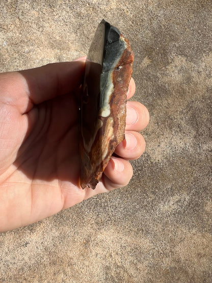 Polychrome Desert Jasper Polished Slab 88g - Purple Door Alchemy