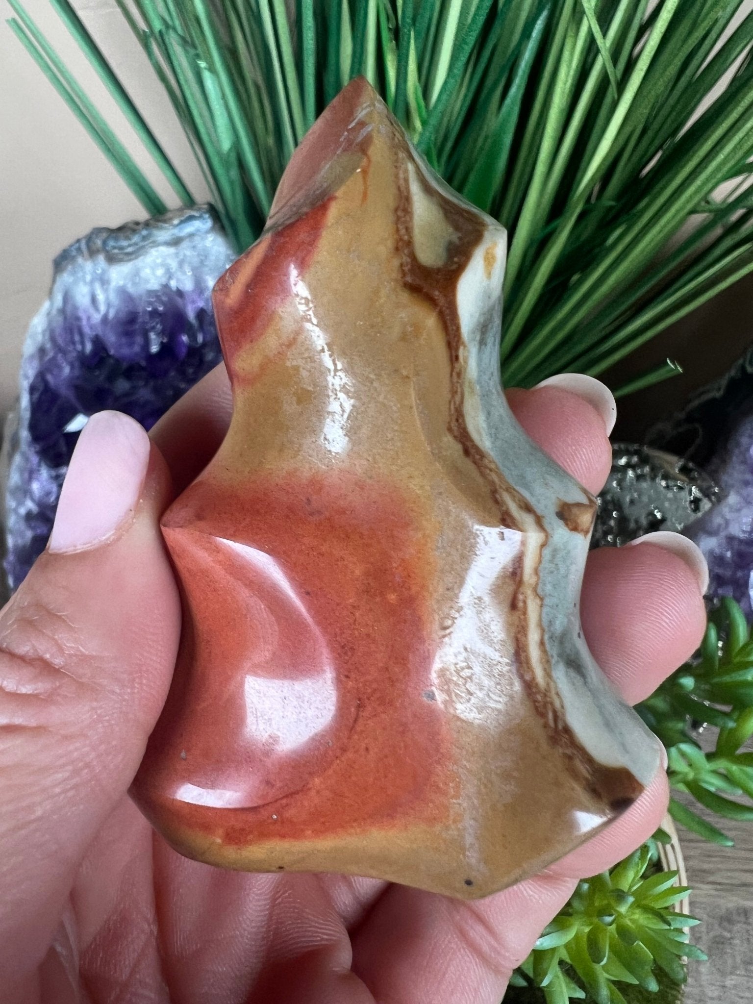 Polychrome Jasper Flame 2.8in - Purple Door Alchemy