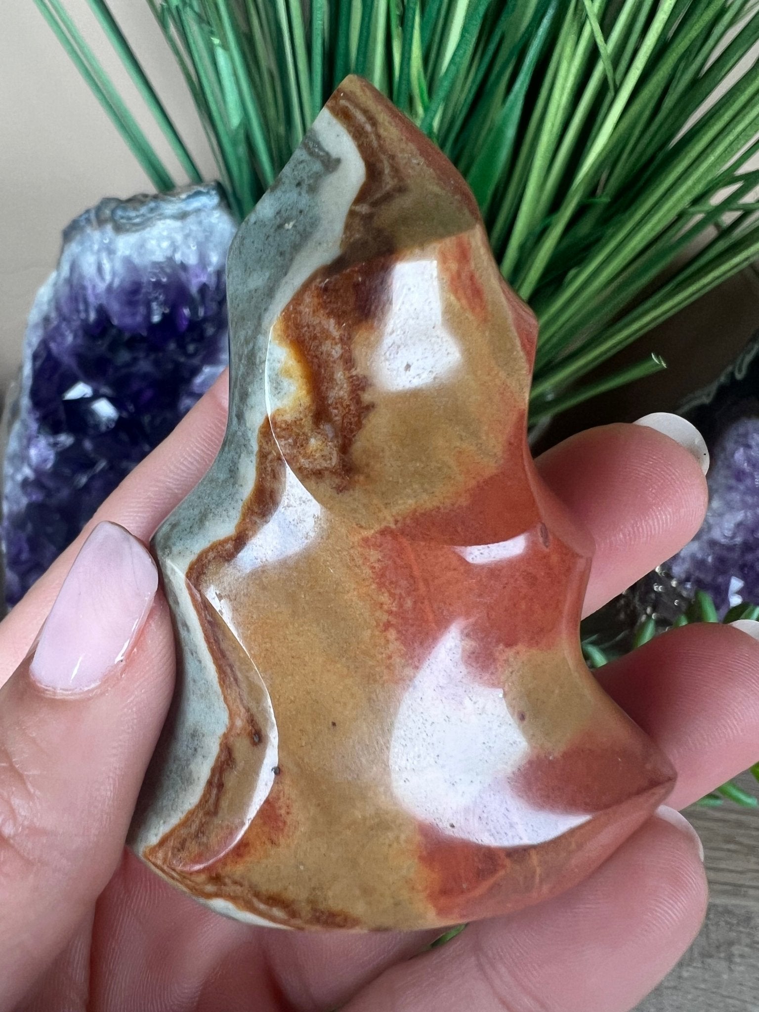 Polychrome Jasper Flame 2.8in - Purple Door Alchemy