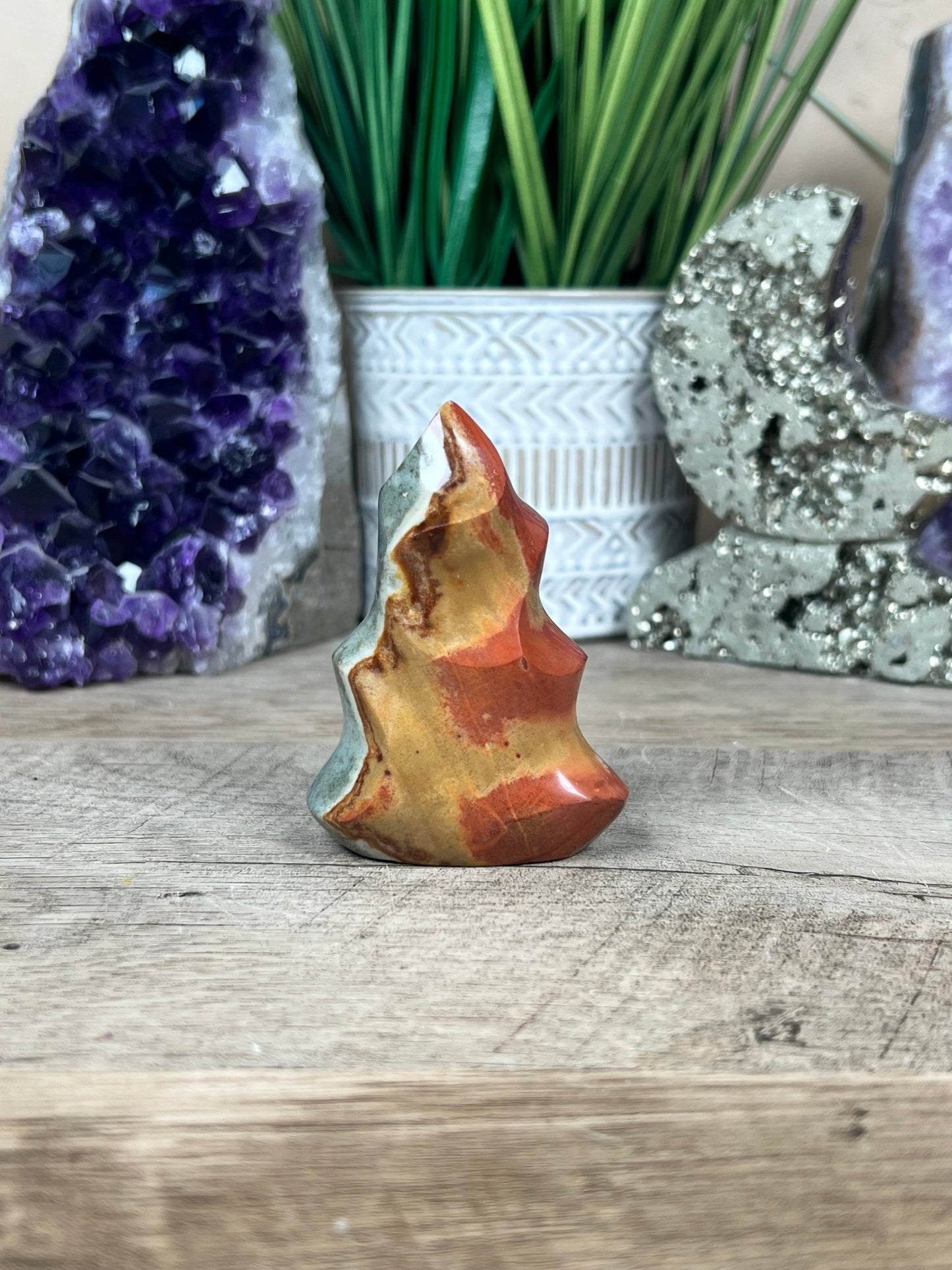 Polychrome Jasper Flame 2.8in - Purple Door Alchemy