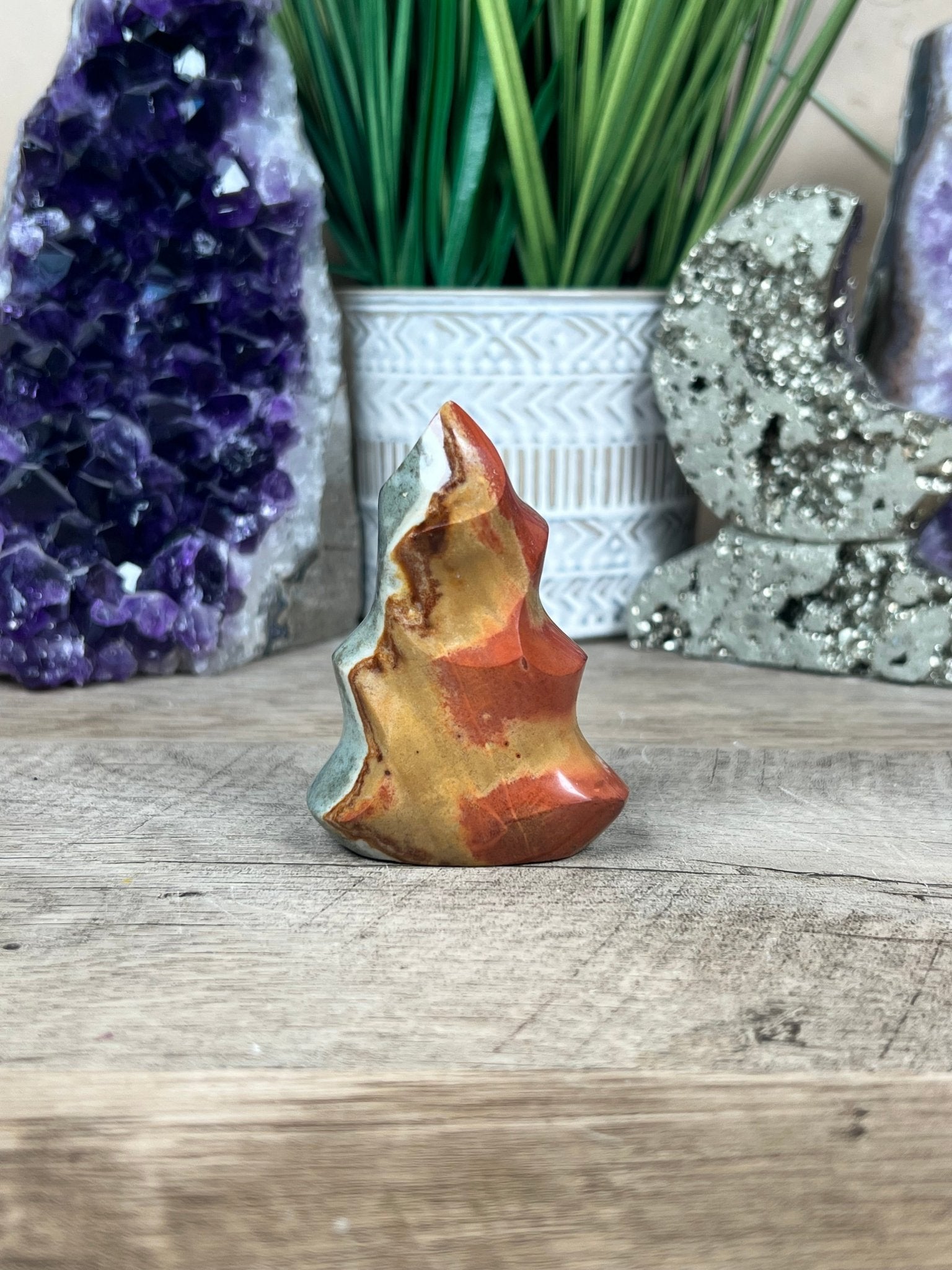 Polychrome Jasper Flame 2.8in - Purple Door Alchemy