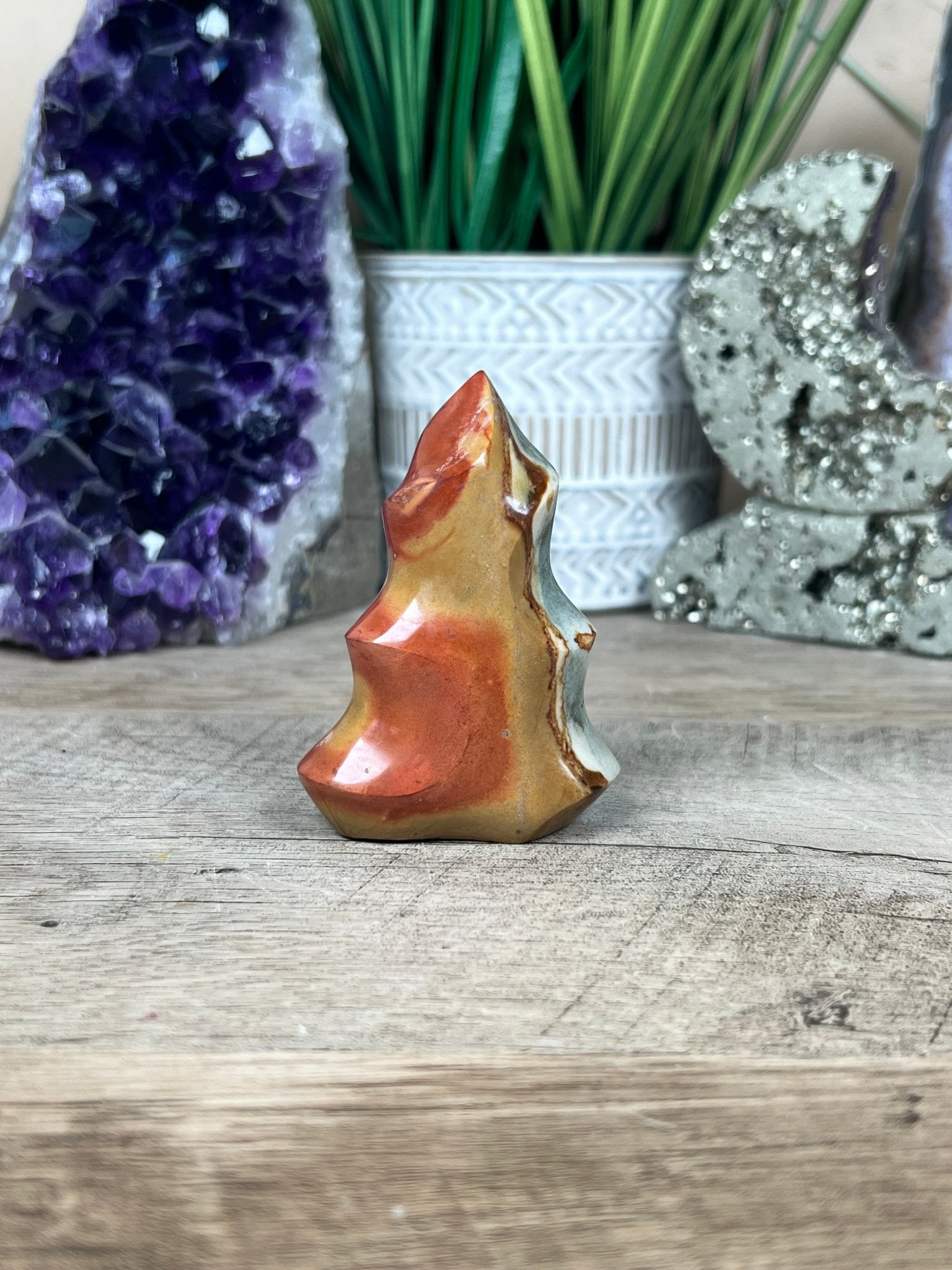Polychrome Jasper Flame 2.8in - Purple Door Alchemy