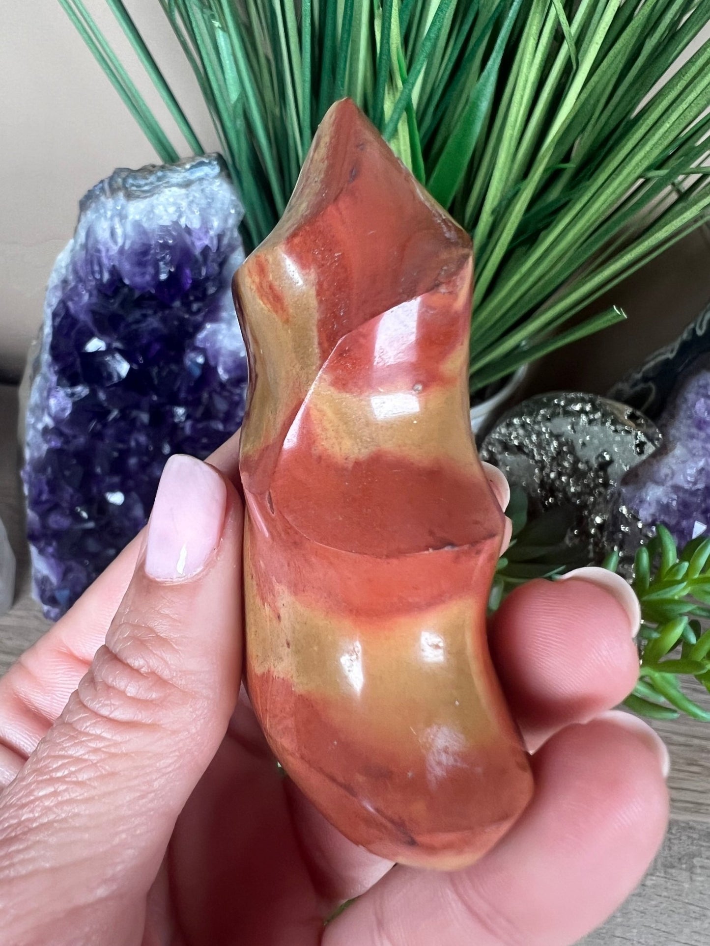 Polychrome Jasper Flame 2.8in - Purple Door Alchemy