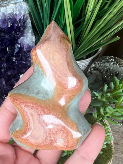 Polychrome Jasper Flame 3.2in - Purple Door Alchemy