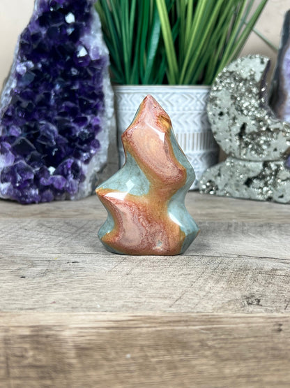 Polychrome Jasper Flame 3.2in - Purple Door Alchemy