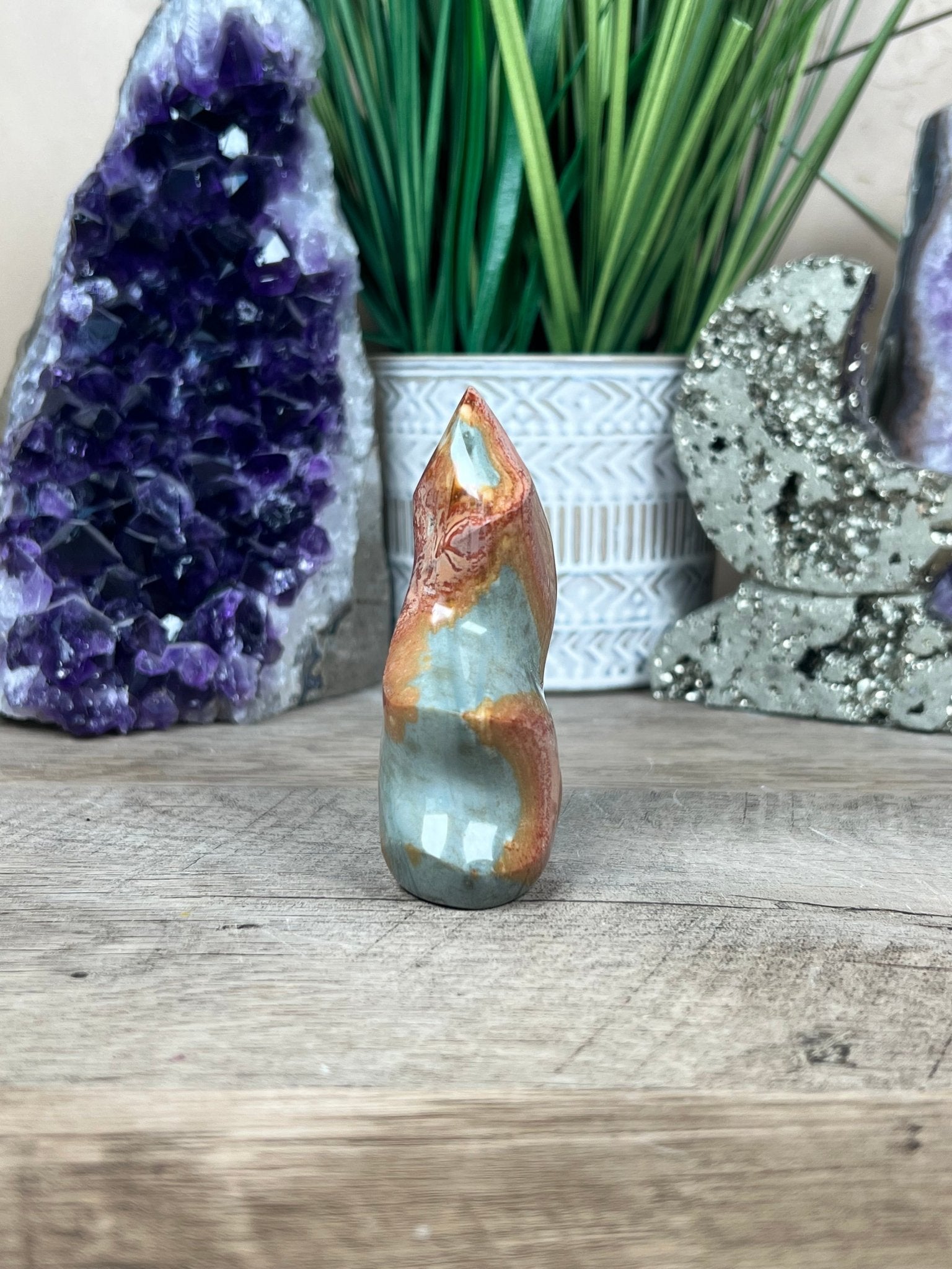 Polychrome Jasper Flame 3.2in - Purple Door Alchemy